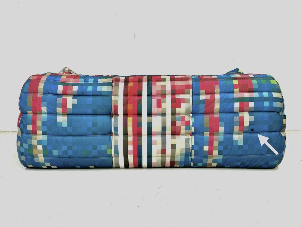 Limited edition Togo Shanghai 3-seater sofa with armrests by Cristian Zuzunga for Ligne Roset, 2012