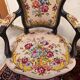 Paire de fauteuils style Louis XV en bois noirci, vers 1850