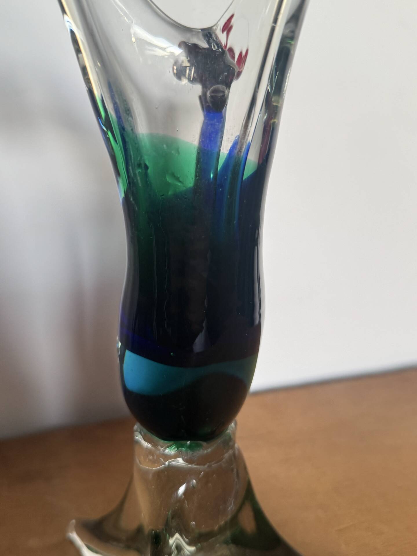 Vintage Murano Sommerso glass bird