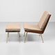 Three-Seater Sofa and Lounge Chair with Hocker by Hans Mitzlaff, Set of 3