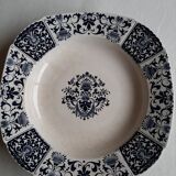 Gien Ibis blue square earthenware dish