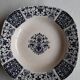 Gien Ibis blue square earthenware dish