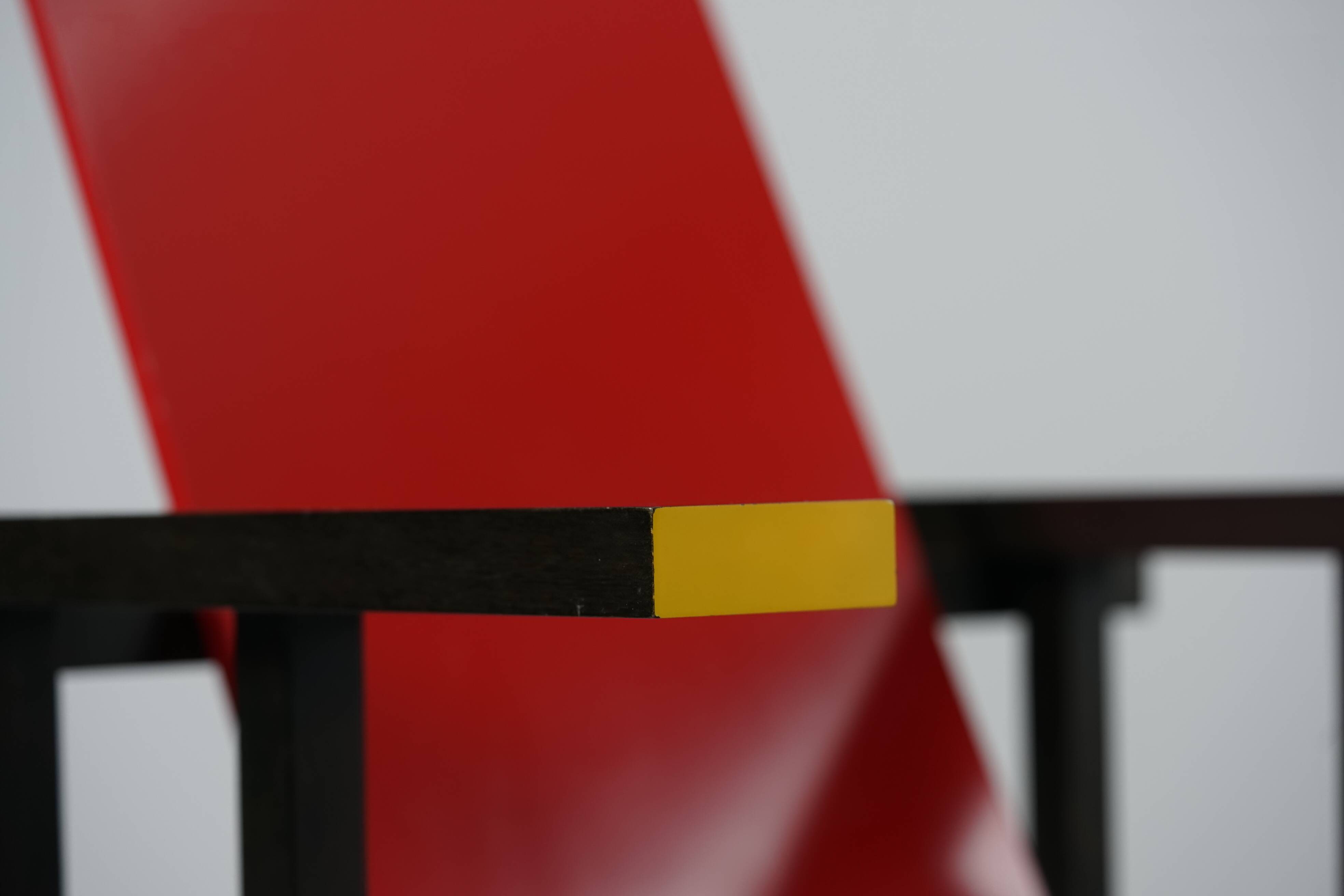 Red And Blue Arm Chair by Gerrit Rietveld for Cassina