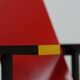 Red and blue armchair by Gerrit Rietveld for Cassina