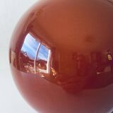 Terracotta ceramic ball lamp