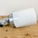 Vintage aluminium industrial lamp with milk glass, 1970s