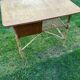 Vintage 1960 rattan desk by Louis Sognot