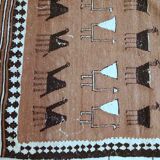 Ancient persian ardabil handmade carpet 92cm x 142cm 1930s, 1c667