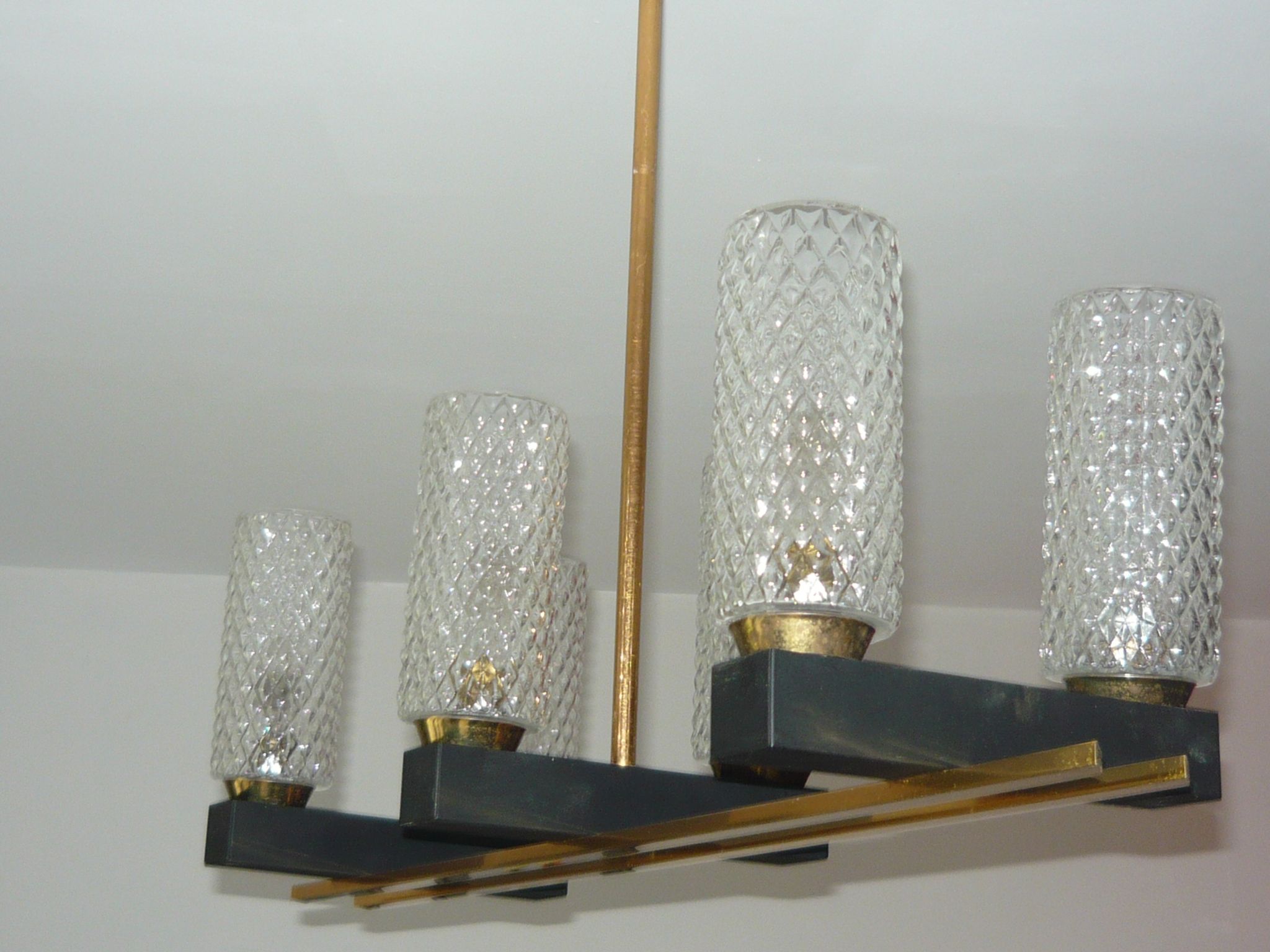 Arlus 6-light chandelier from the 1950s