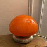 Orange mushroom lamp