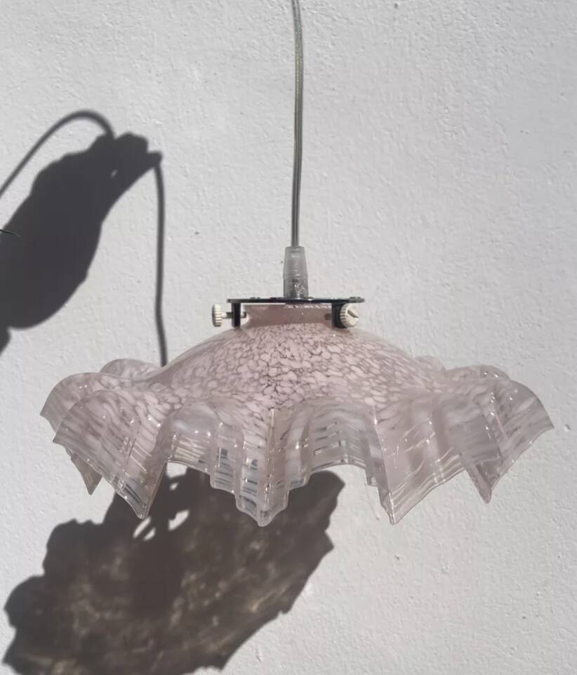 Clichy glass pendant light / lampshade