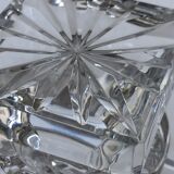 Chiseled crystal carafe