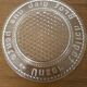 Cut glass cheese dish with inscription in German