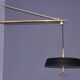 Wall lamp with telescopic counterweight Stilnovo brass
