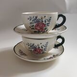 Old earthenware cups Villeroy & Boch 1562 Old Strasbourg