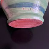 Multicolored ceramic vase