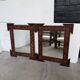 Pair of wooden mirrors in tramp art style