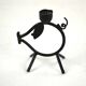 Set of 6 Black Metal Farm Animal Candleholders — Gunnar Ander for Ystad-Metall, Sweden, 1960s
