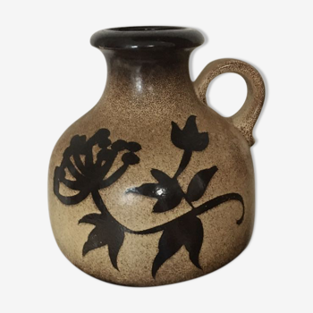 Vase avec anse des années 60 estampillé Scheurich Keramik