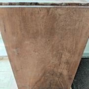 Vintage Wooden Nightstand with Marble Top