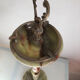 Ashtray on bronze marble foot