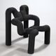 Armchair model 'Extreme', black Terje Ekstrom.