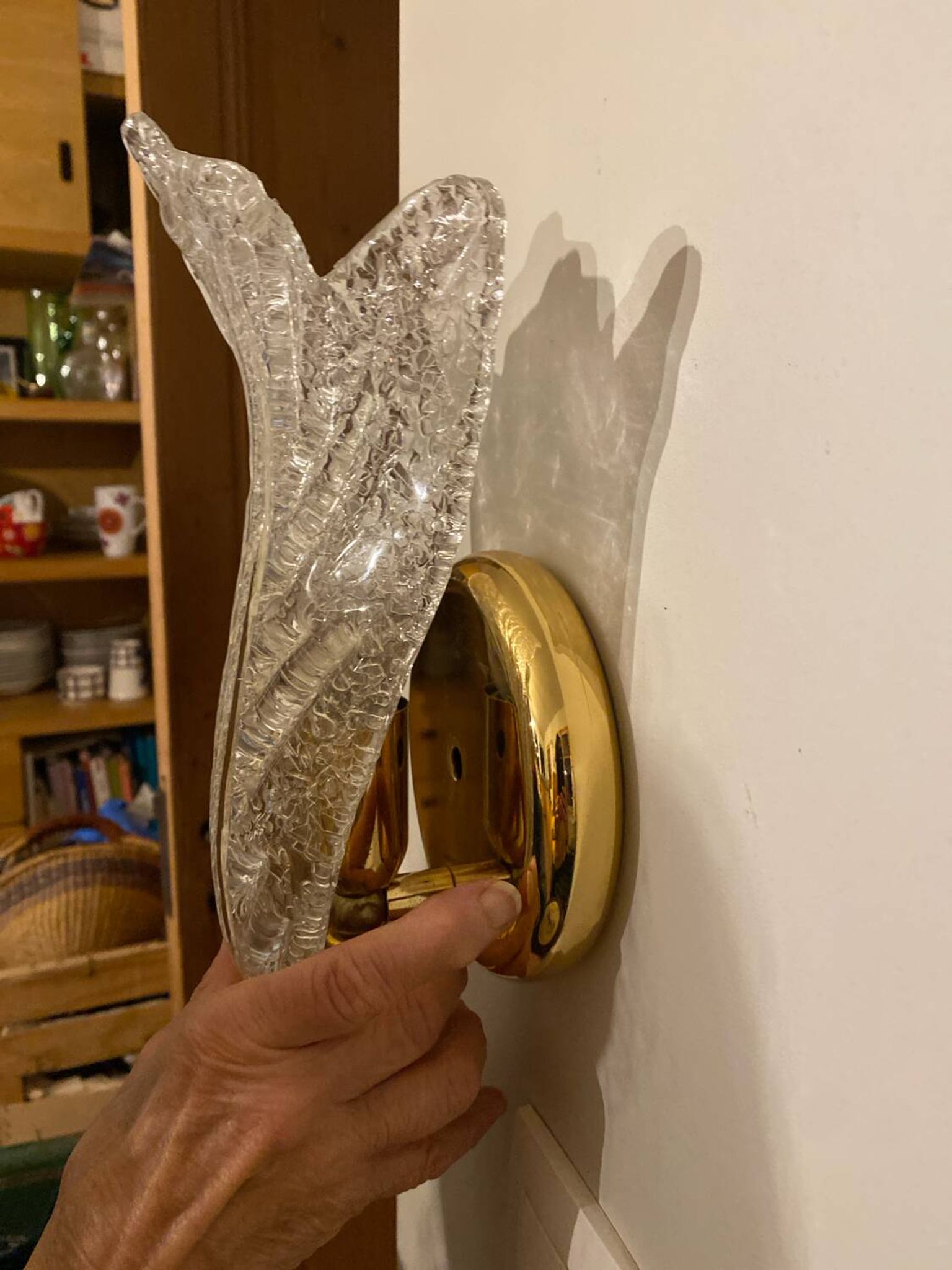 Pair of Murano wall lights