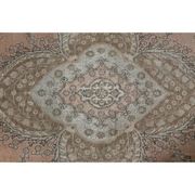 1970s Vintage Persian Handmade Wool Cotton Orange Area Rug 285x381