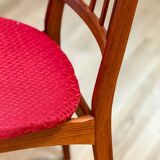 A Set Of Six Danish Dining Chairs (Original Condition And Uphosltery)