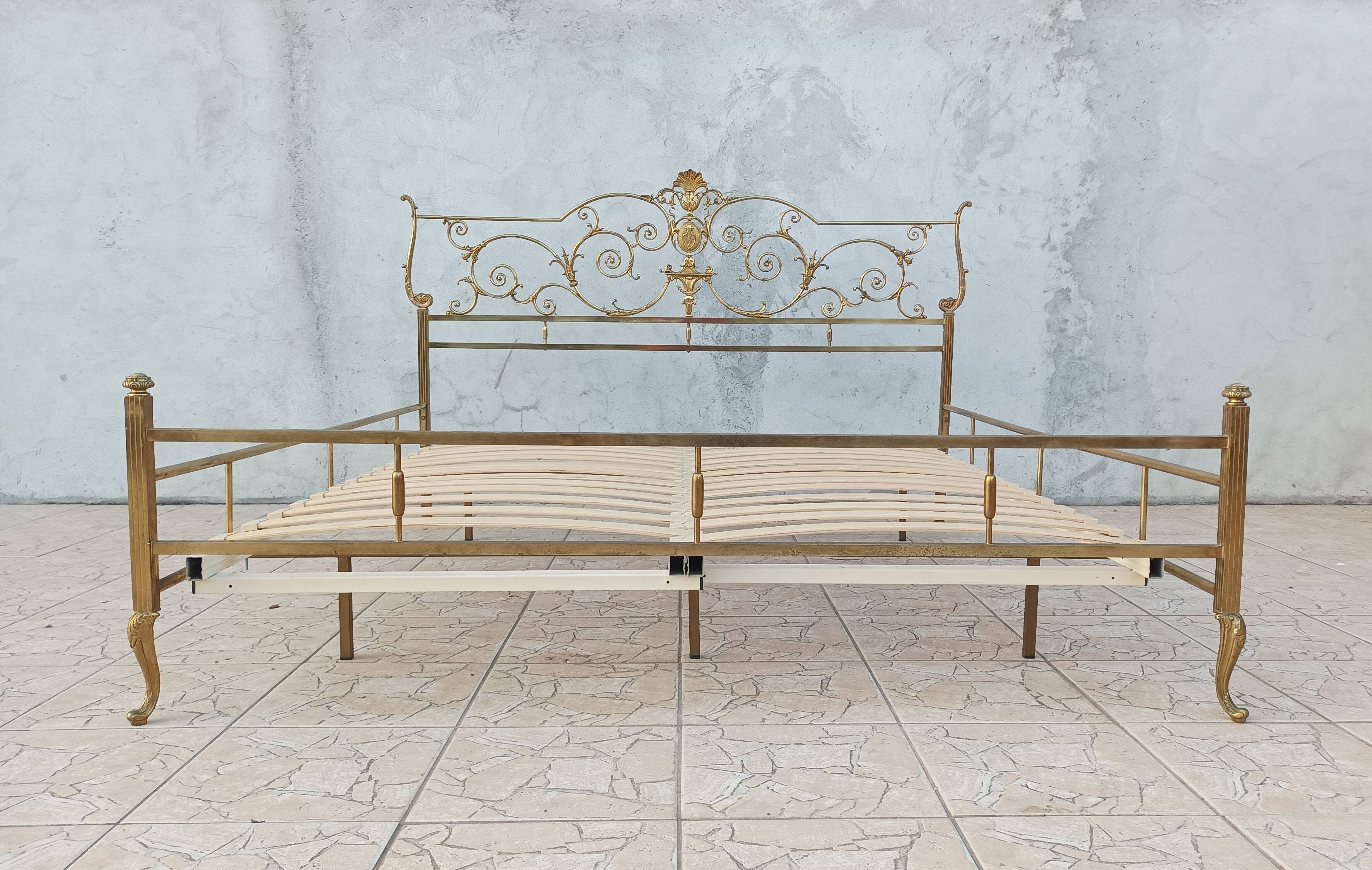 Louis XV brass bed
