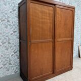 Large Parisian wardrobe with sliding doors