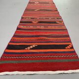 Old Turkish narrow Kilim Runner 312x57 cm shabby chic, vintage kelim