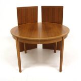 Scandinavian walnut dining table, Sweden, 1960s