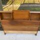 Wooden headboard with storage niches 135cm