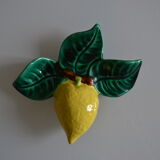 Citron in ceramic sign albert ferlay in vallauris around 1960