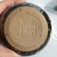 Glazed stoneware oil bottle
