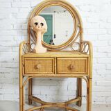 Rattan dressing table