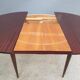 Extendable table mahogany lacquered 1960 butterfly extensions