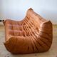 Pine leather Togo 3-seater sofa by Michel Ducaroy for Ligne Roset