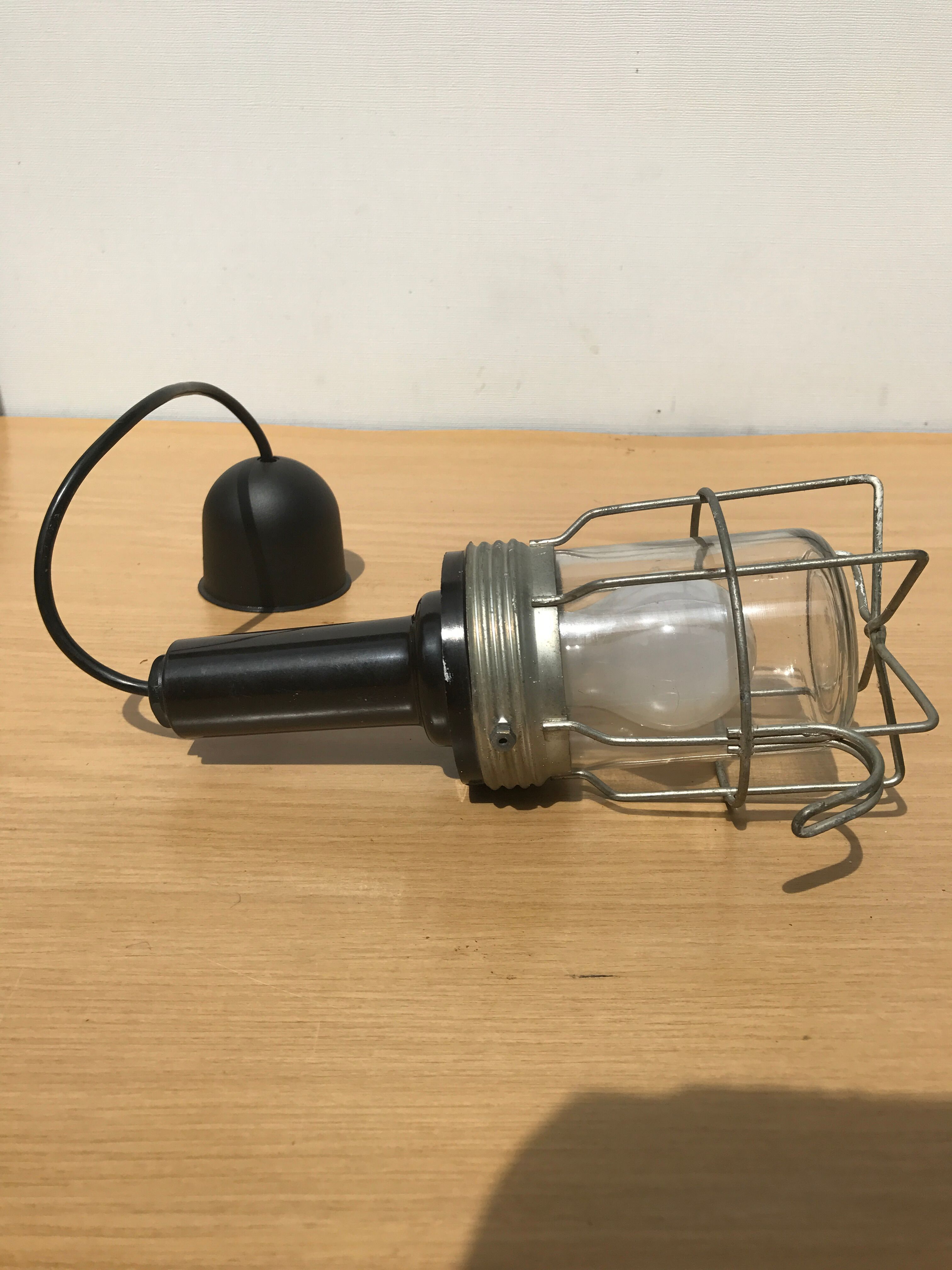 Suspension ancienne baladeuse de chantier vintage
