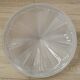 French Vintage Art Deco White Opaque Glass Abstract Platform Light Shade