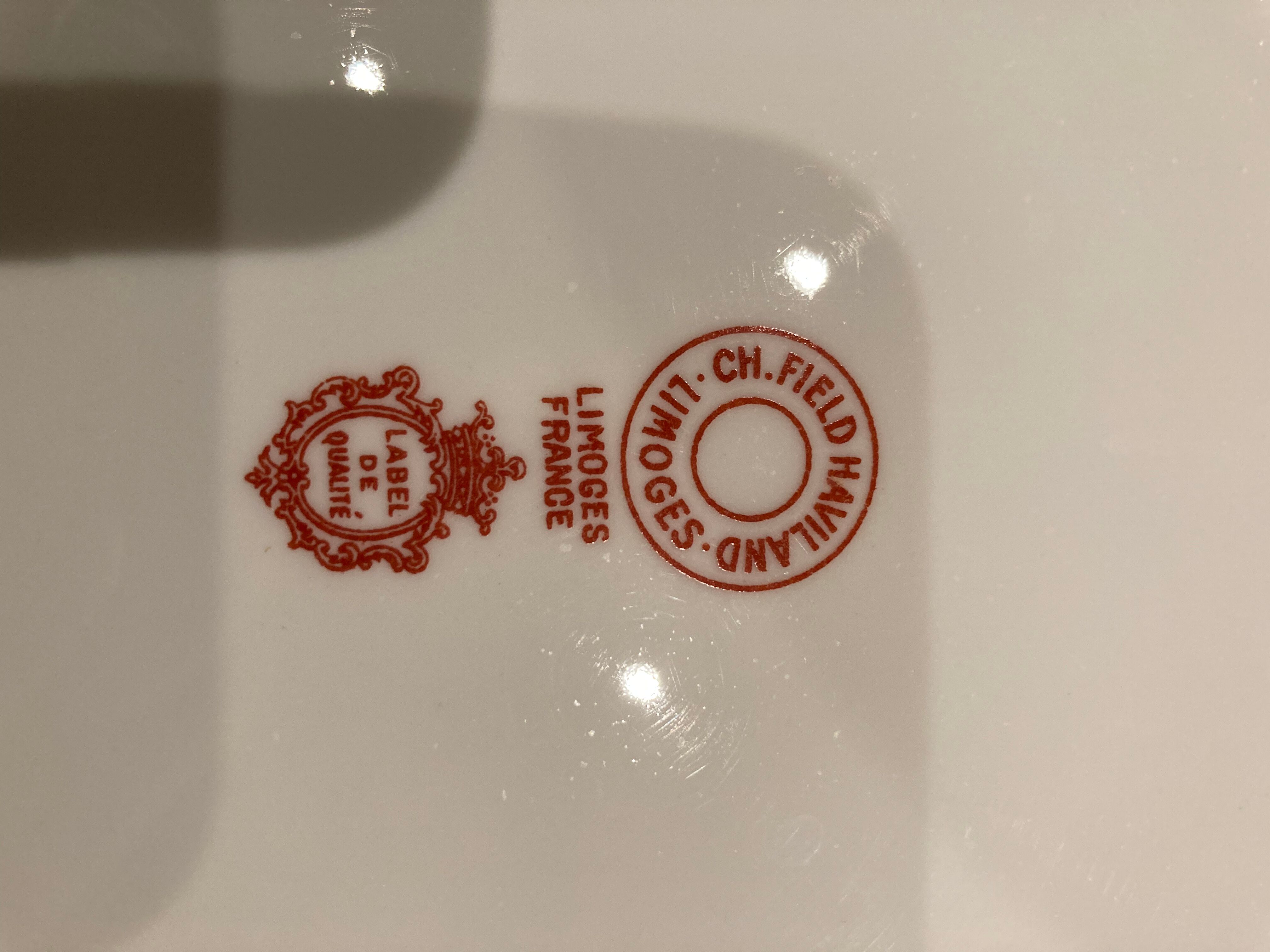 Series of 17 plates Limoges Haviland