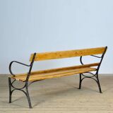 Banc de parc en fer riveté, années 1920