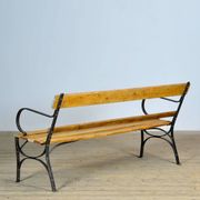 Banc de parc en fer riveté, années 1920
