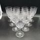 Set of 10 glasses of Saint Louis crystal wine engraved ribbon and flowers