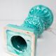 Large turquoise blue table lamp Manises from the 1960s (61 cm)