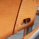 Fauteuil en cuir cognac