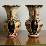Pair of Saint Ghislain vases made in Belgium