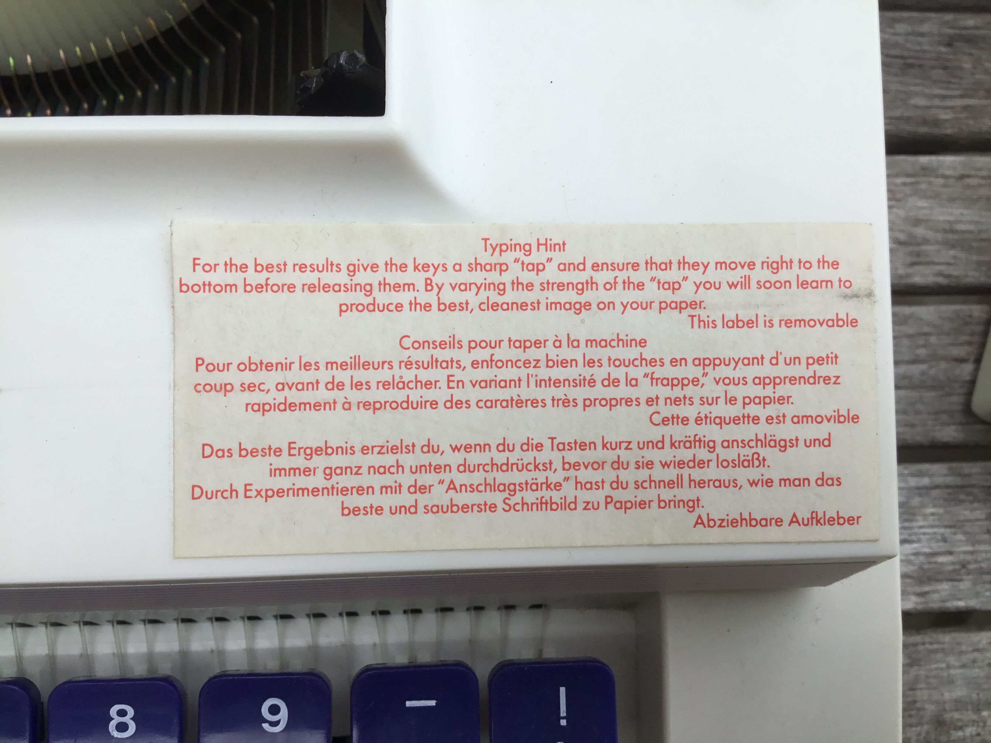 Machine to write "Little 990"