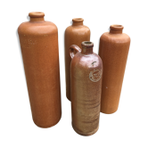 Lot de 4 bouteilles en grès